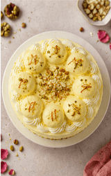 Rasmalai Burst Cake