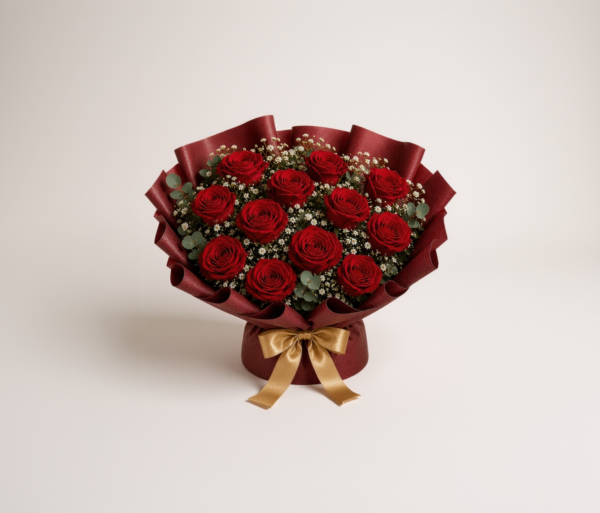 Red Roses & Heart Chocolate Anniversary Celebration Combo