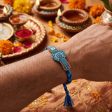 Royal Blue Stone Designer Rakhi