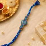 Royal Blue Stone Designer Rakhi