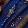 Royal Blue Stone Designer Rakhi