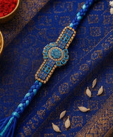 Royal Blue Stone Designer Rakhi