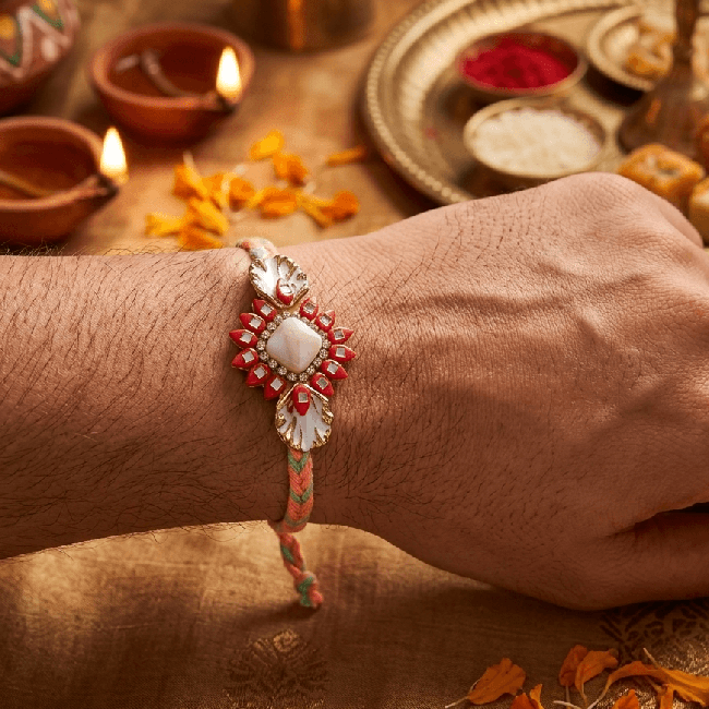 Ruby Floral Designer Rakhi
