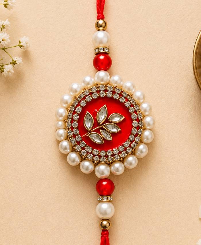 Ruby Pearl Designer Rakhi