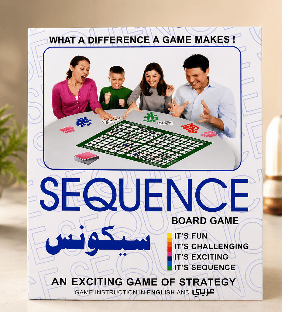 Sequence Strategy Board Game – English & Arabic Edition