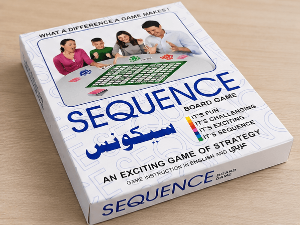 Sequence Strategy Board Game – English & Arabic Edition