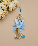Sky Blue Butterfly Designer Lumba Rakhi