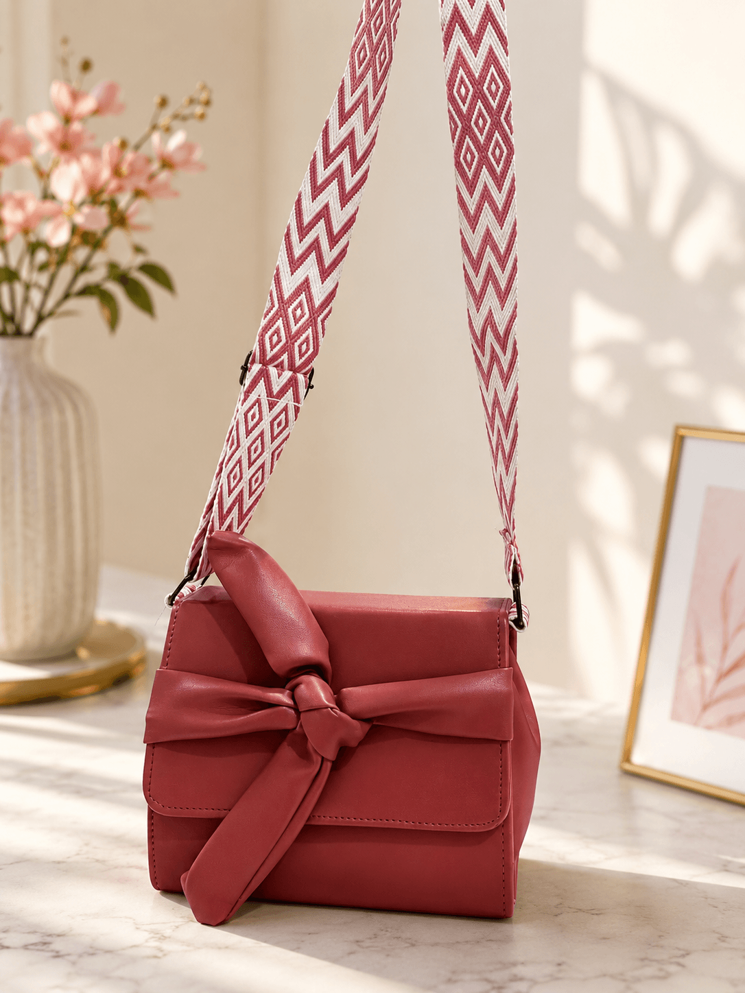 Luxury Red Handbag & Ferrero Rocher Gift Hamper