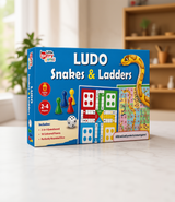 2-in-1 Ludo & Snakes and Ladders Family Board Game