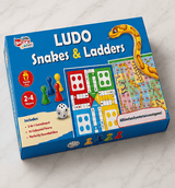 2-in-1 Ludo & Snakes and Ladders Family Board Game