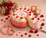 Strawberry Bliss Anniversary Cake