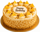 Sunflower Bouquet with Butterscotch Cake