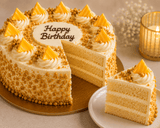 Sunflower Bouquet with Butterscotch Cake
