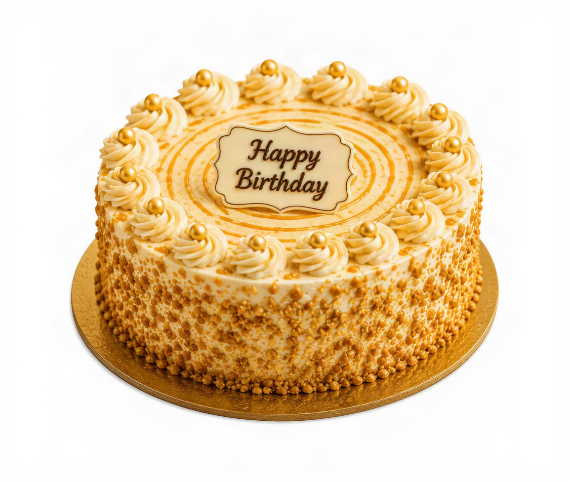 Sunshine Birthday Combo – Sunflower Bouquet & Butterscotch Cake
