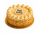 Sunshine Birthday Combo – Sunflower Bouquet & Butterscotch Cake