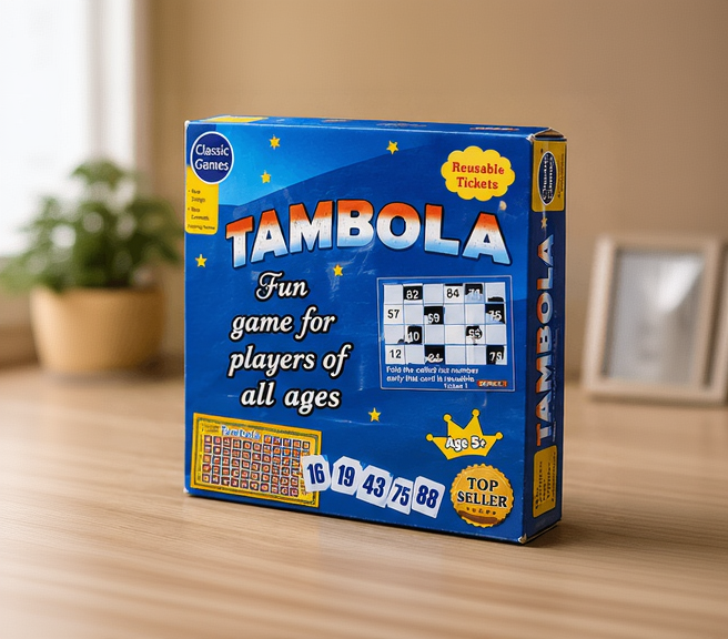 Classic Tambola Board Game with Reusable Tickets