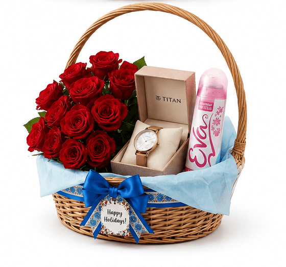 Timeless Elegance Rose & Titan Luxe Hamper