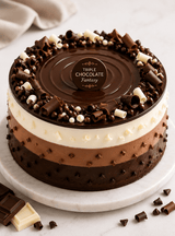 Triple Chocolate Fantasy Cake