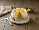 Tropical Pineapple Delight Cream Cake