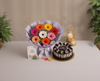 Vibrant Gerberas & Oreo Chocolate Cake Combo
