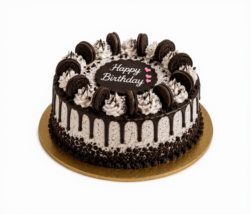 Vibrant Gerberas & Oreo Chocolate Cake Combo