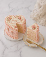 Vintage Heart Romance Cake