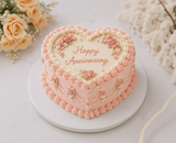Vintage Heart Romance Cake