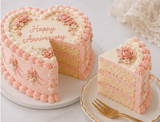 Vintage Heart Romance Cake