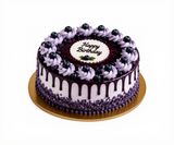 White Roses & Blueberry Bliss Cake Combo