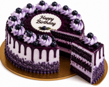 White Roses & Blueberry Bliss Cake Combo
