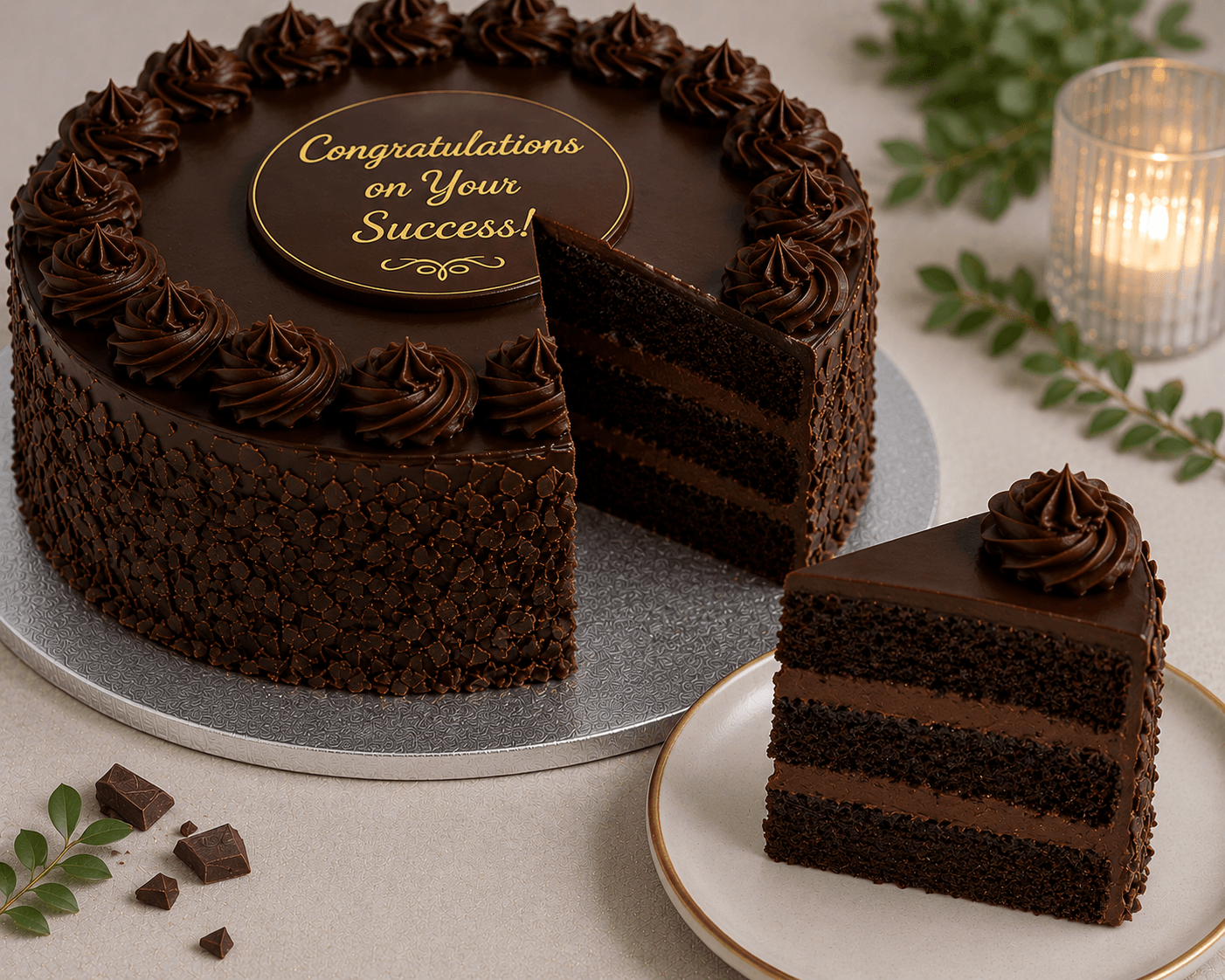 White Roses & Chocolate Congratulations Combo