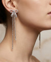 Dazzling Bow Crystal Drop Earrings