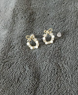 Liora Bow Pearl Drop Earrings