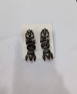 Aarini Oxidized Silver Jhumka Earrings