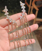 Crystal Floral Cascade Hair Pins