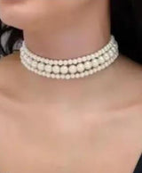 Pearl Harmony Multi-Strand Choker Necklace