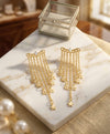 Golden Star Chain Drop Earrings