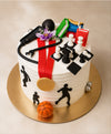 Multi-Hobby Doctor & Athlete Custom Theme Cake