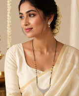 Noir Crescent Sparkle Mangalsutra Set