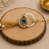 Golden Peacock Pearl Designer Rakhi