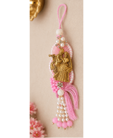 Pink Radha Krishna Designer Lumba Rakhi