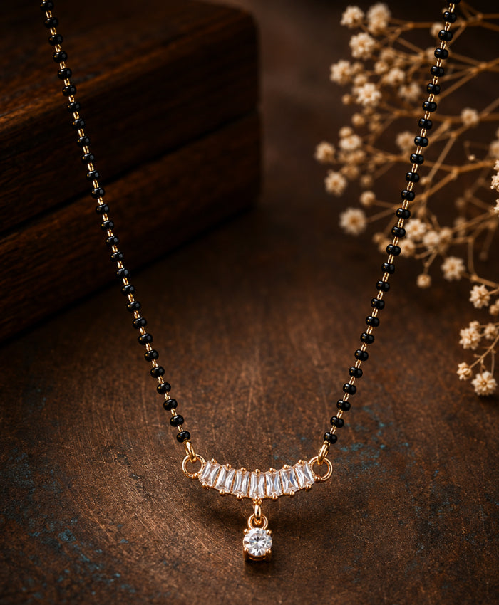 Radiant Crystal Curve Mangalsutra