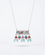 Colourful Tribal Charm Necklace