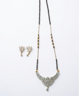 Elvara Silver Crest Mangalsutra Jewellery Set