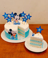 Adorable Baby Mickey Mouse Blue Star Cake