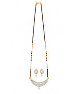 Crystal Crescent Mangalsutra Set