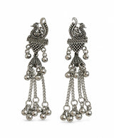 Peacock Motif Dangle Earrings