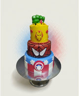 Marvel Superhero Avengers 3-Tier Chocolate Birthday Cake