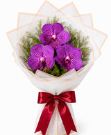 3 Purple Orchid Bouquet