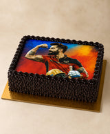Virat Kohli Cricket Edible Photo Chocolate Cake